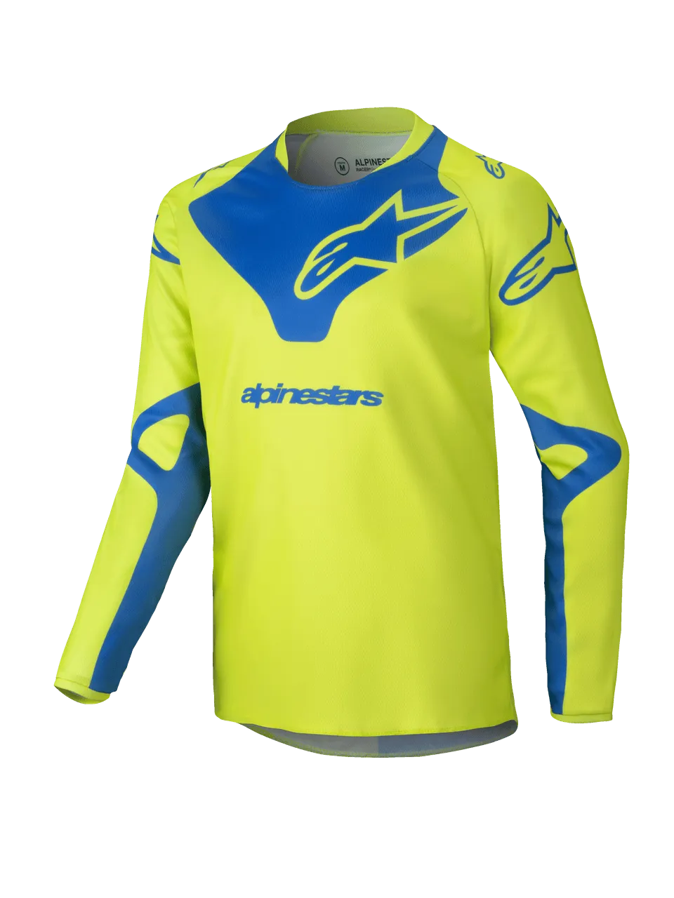 ALPINESTARS 2025 YOUTH RACER VEIL JERSEY - FLURO-YELLOW/BLUE