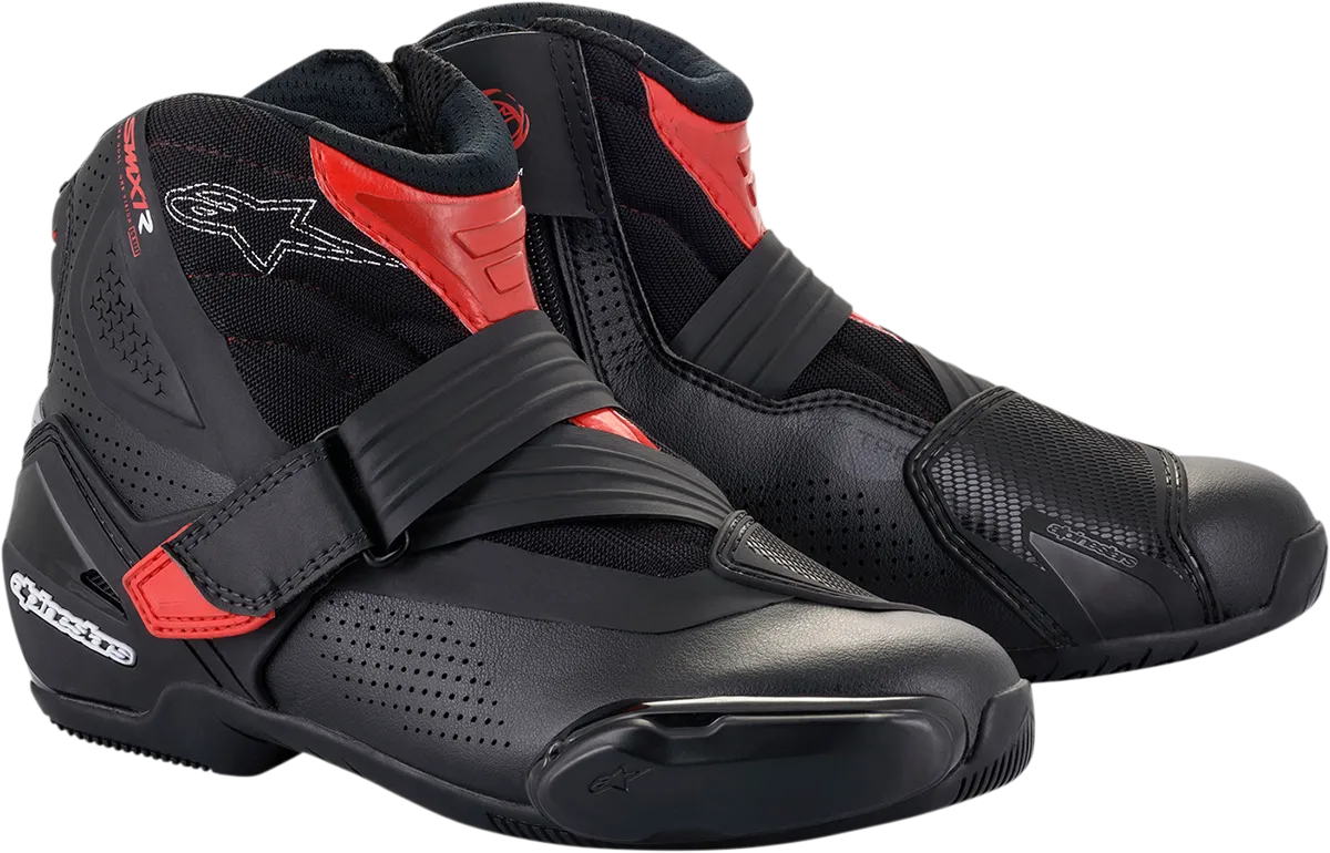ALPINESTARS SMX1-R V2 Boots - Black/Red - US 14 / EU 50 2224021-13-50