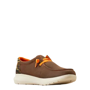 Ariat Men's Hilo Stretch Lace Brown Camo Slip On Shoe 10050941