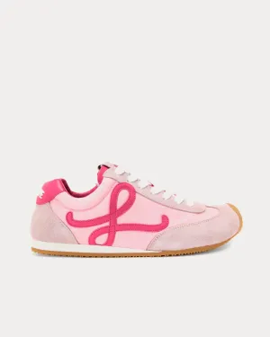 Ballet Runner 2.0 Nylon & Calfskin Baby Pink / Fuxia / Old Pink Low Top Sneakers