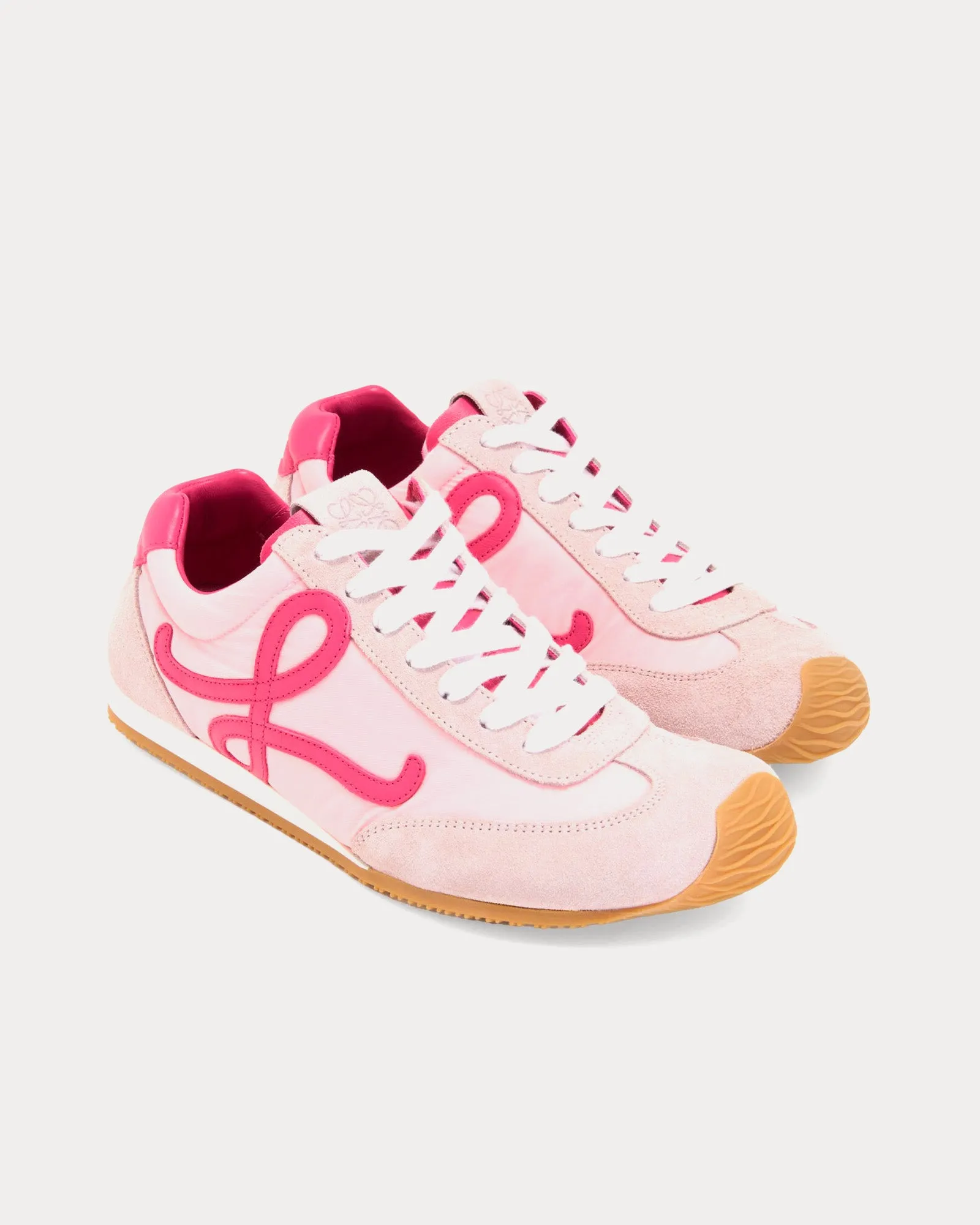 Ballet Runner 2.0 Nylon & Calfskin Baby Pink / Fuxia / Old Pink Low Top Sneakers