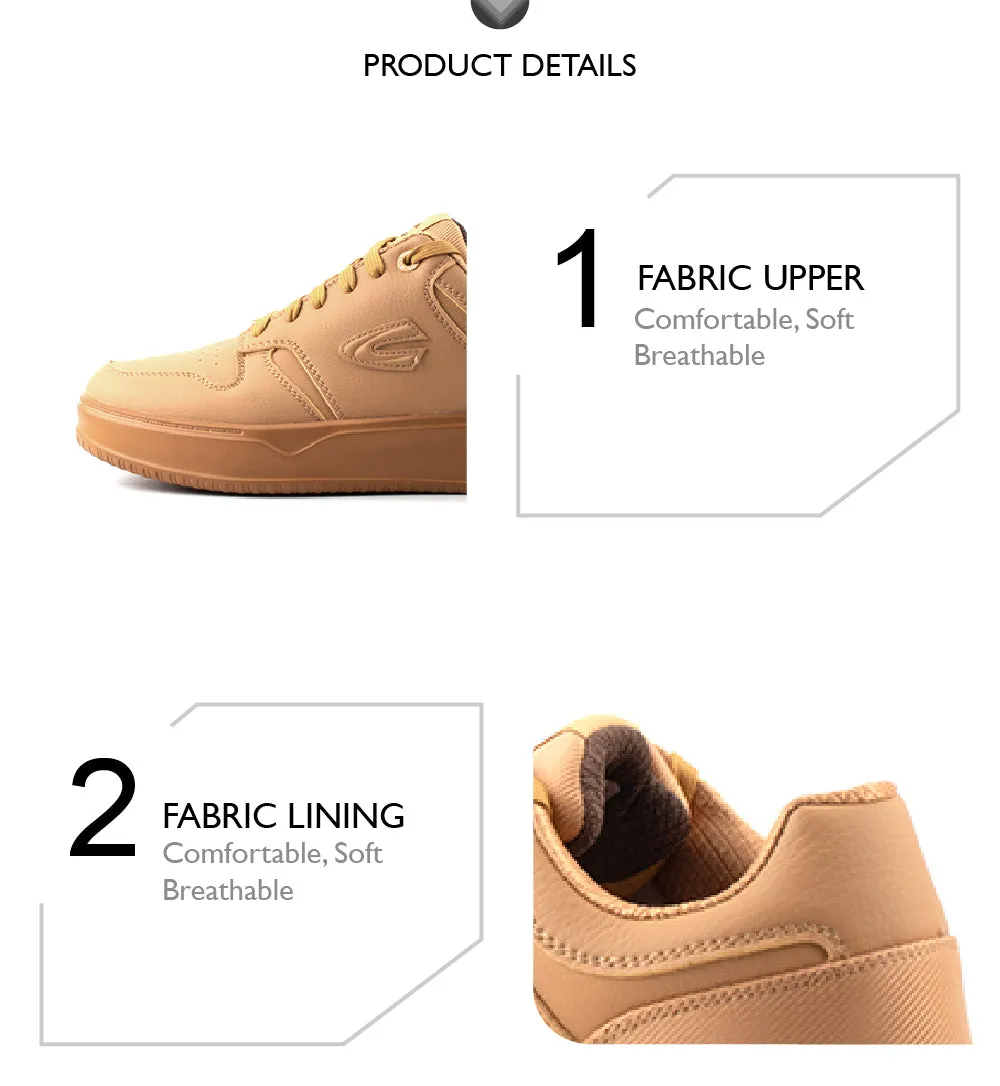 C by camel active Microfiber Basic Sneakers Men Khaki JAMESON 822402-WA1CSV-6