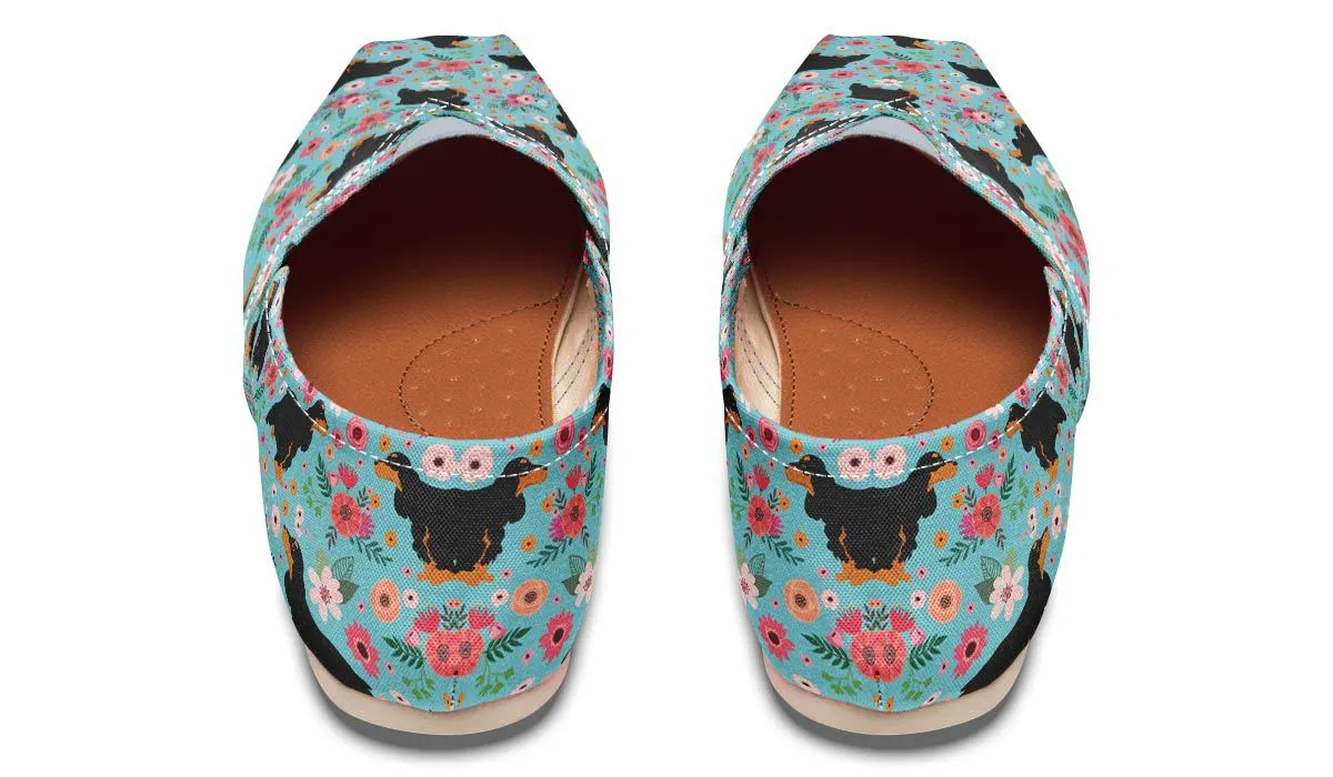 Cocker Spaniel Flower Casual Shoes