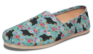 Cocker Spaniel Flower Casual Shoes