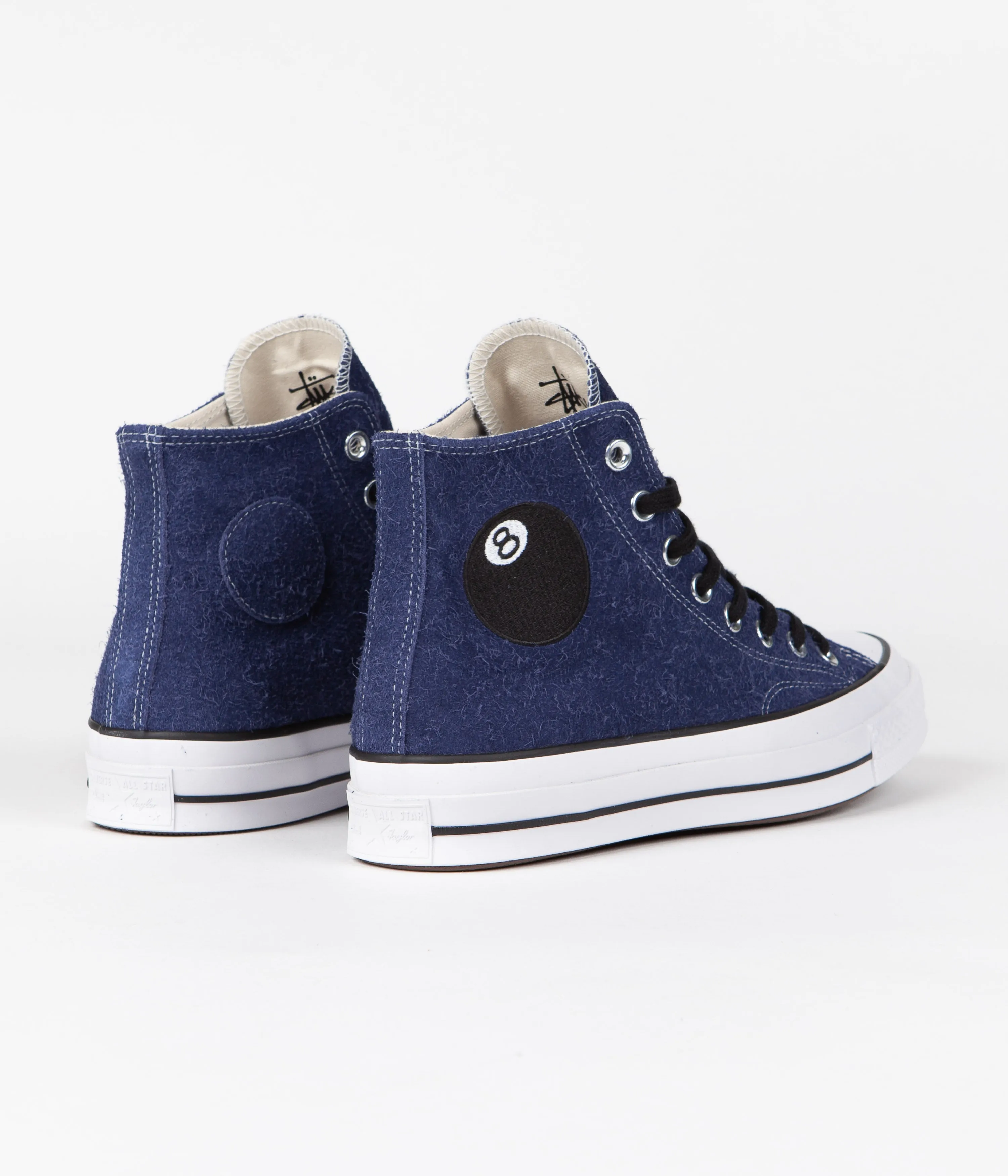 Converse x Stussy Chuck 70 Hi Shoes - Clematis Blue / White / Black