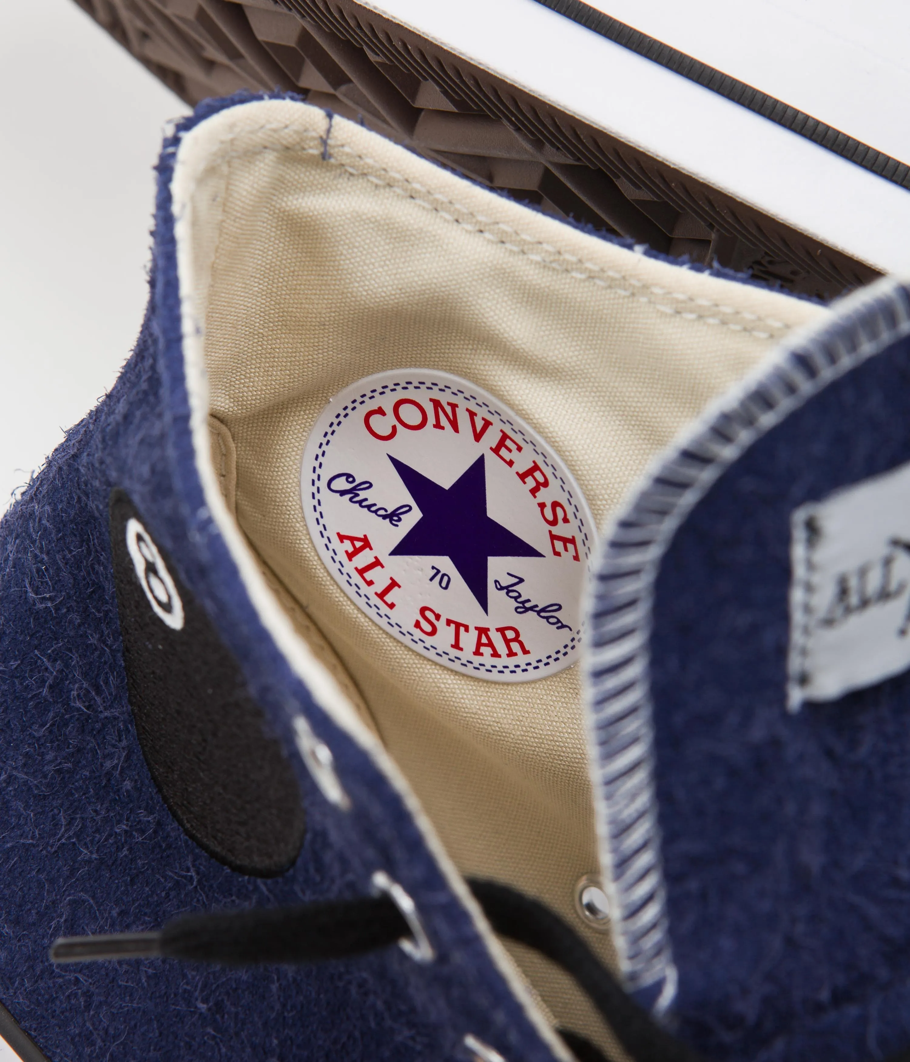 Converse x Stussy Chuck 70 Hi Shoes - Clematis Blue / White / Black