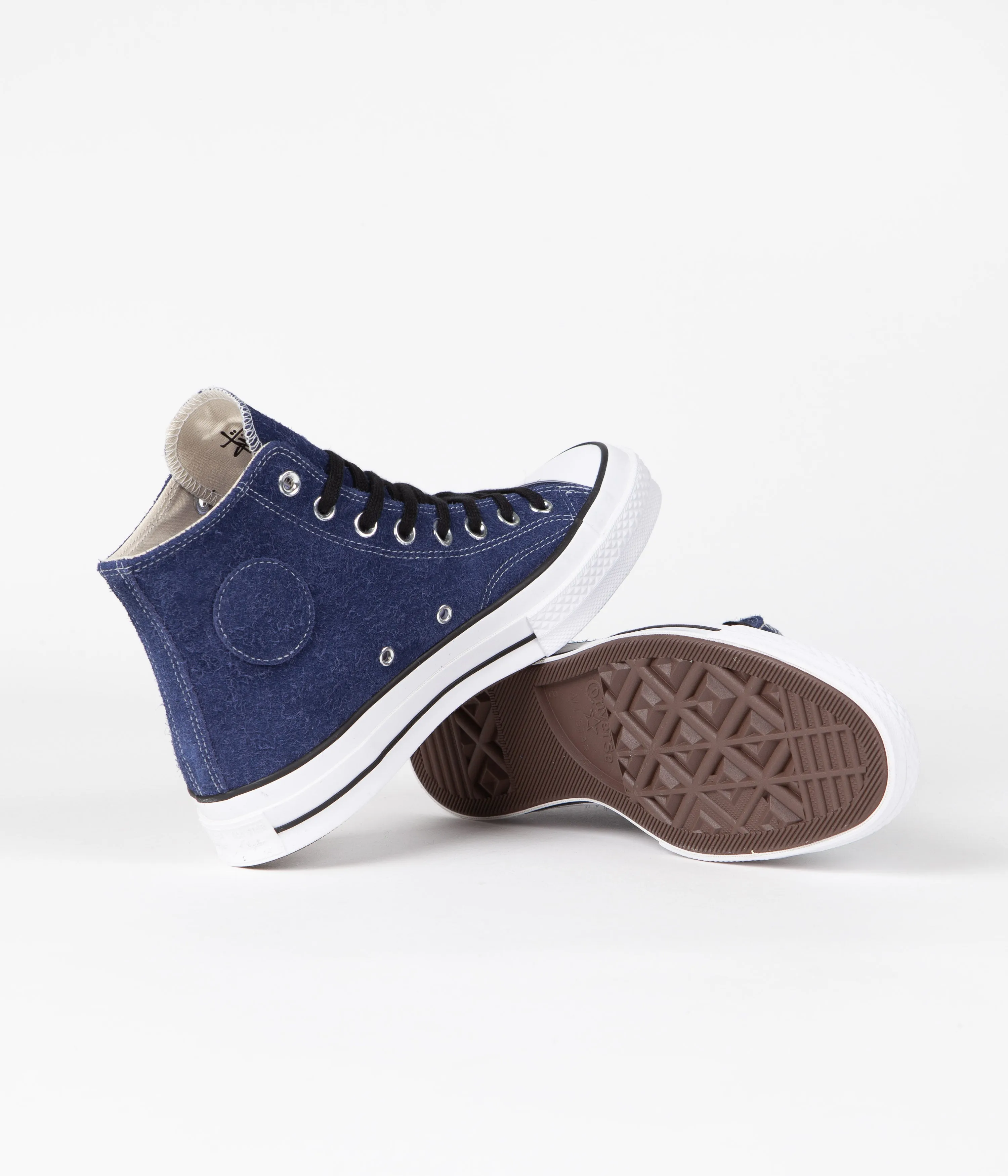 Converse x Stussy Chuck 70 Hi Shoes - Clematis Blue / White / Black