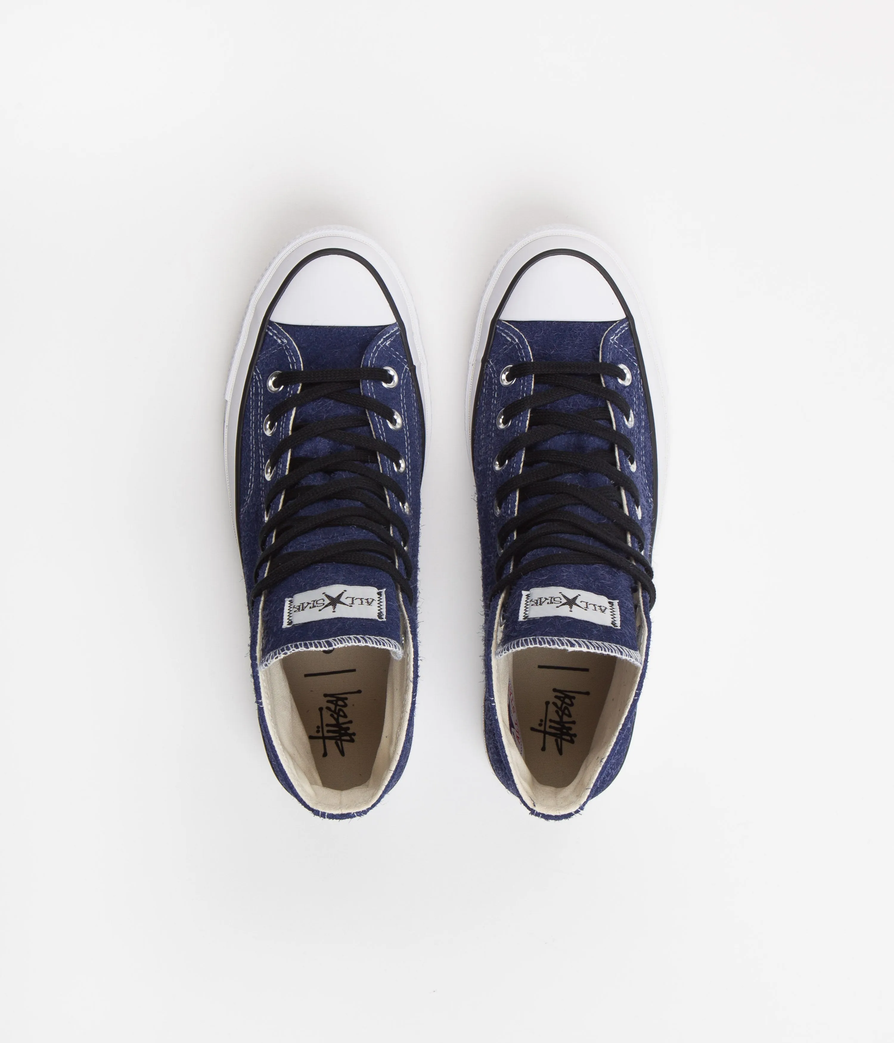 Converse x Stussy Chuck 70 Hi Shoes - Clematis Blue / White / Black