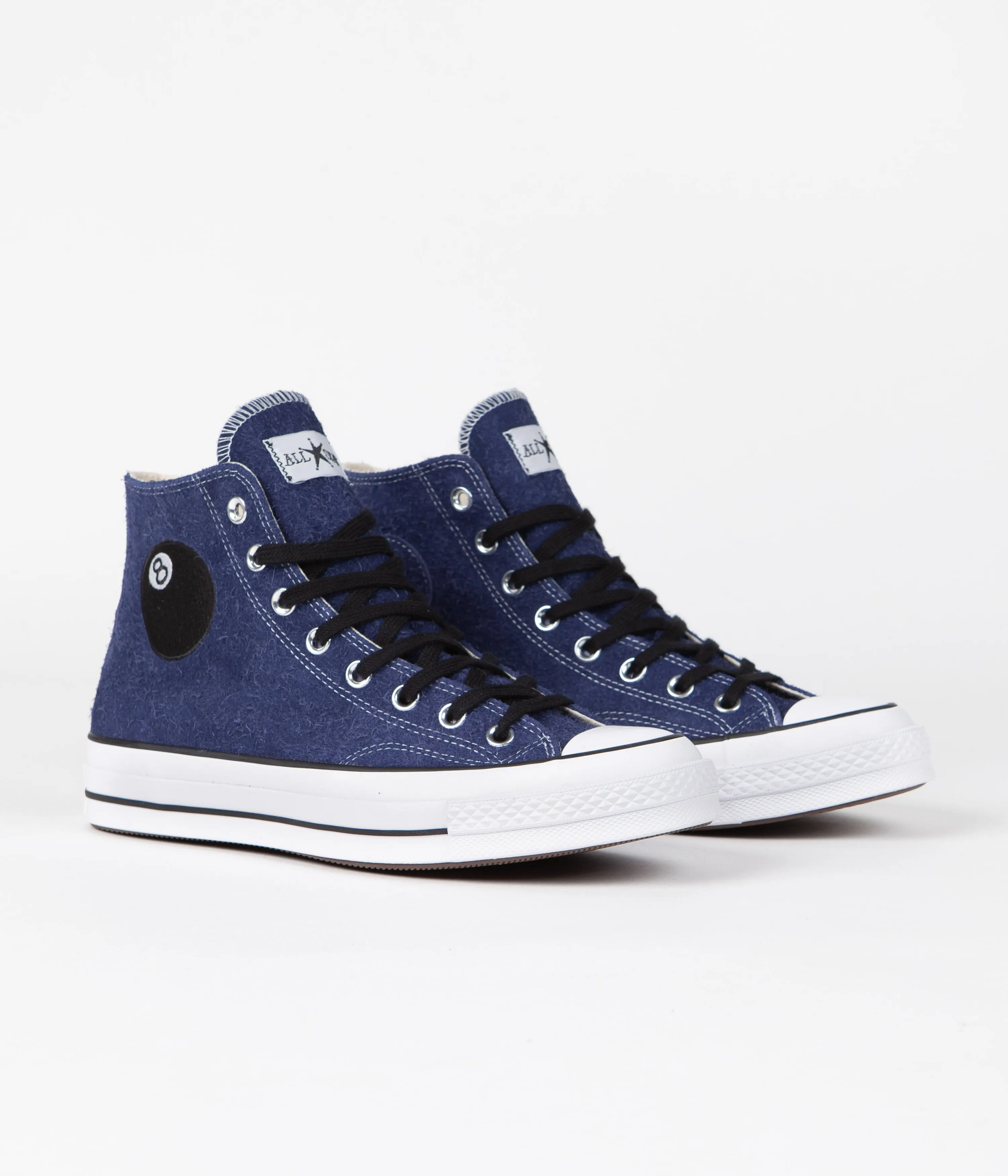 Converse x Stussy Chuck 70 Hi Shoes - Clematis Blue / White / Black