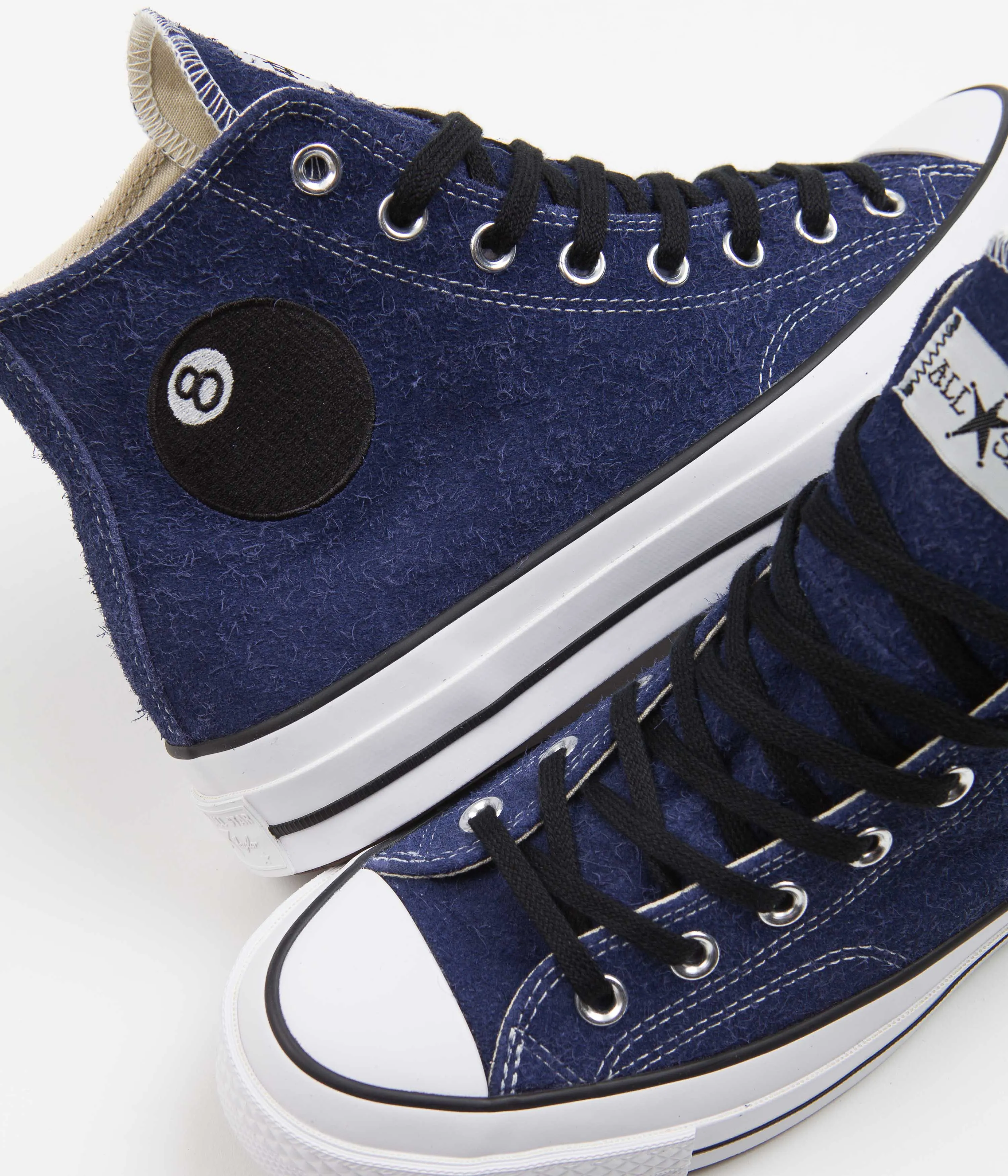 Converse x Stussy Chuck 70 Hi Shoes - Clematis Blue / White / Black