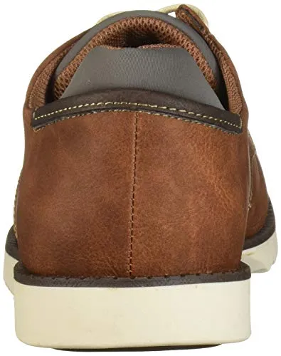 Dr. Scholl's mens Sync Oxford, Dark Tan, 10.5 Wide US