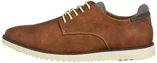 Dr. Scholl's mens Sync Oxford, Dark Tan, 10.5 Wide US