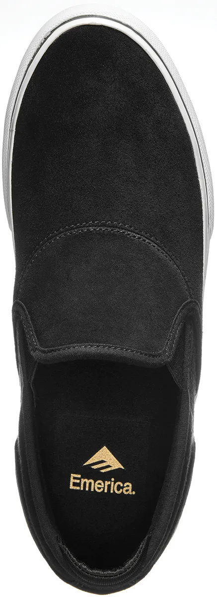 Emerica Wino G6 Slip on - Black / White/ Gold