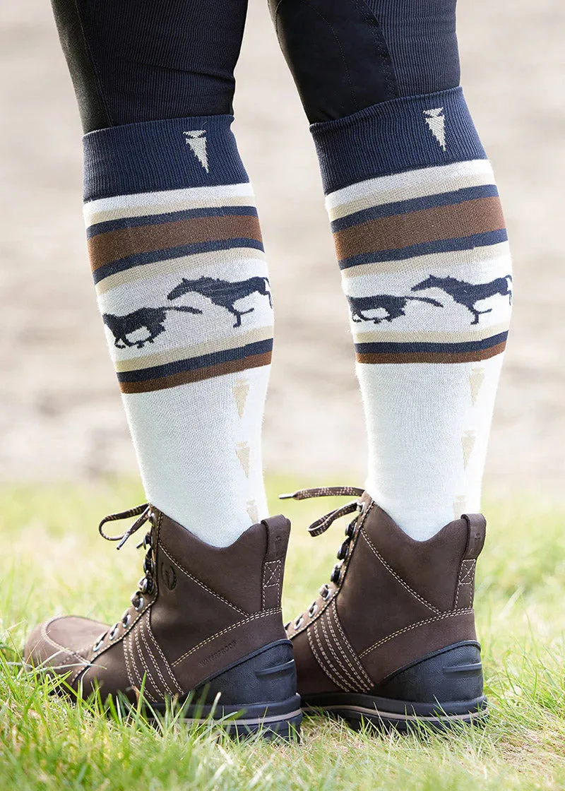 Heels Down Wool Socks