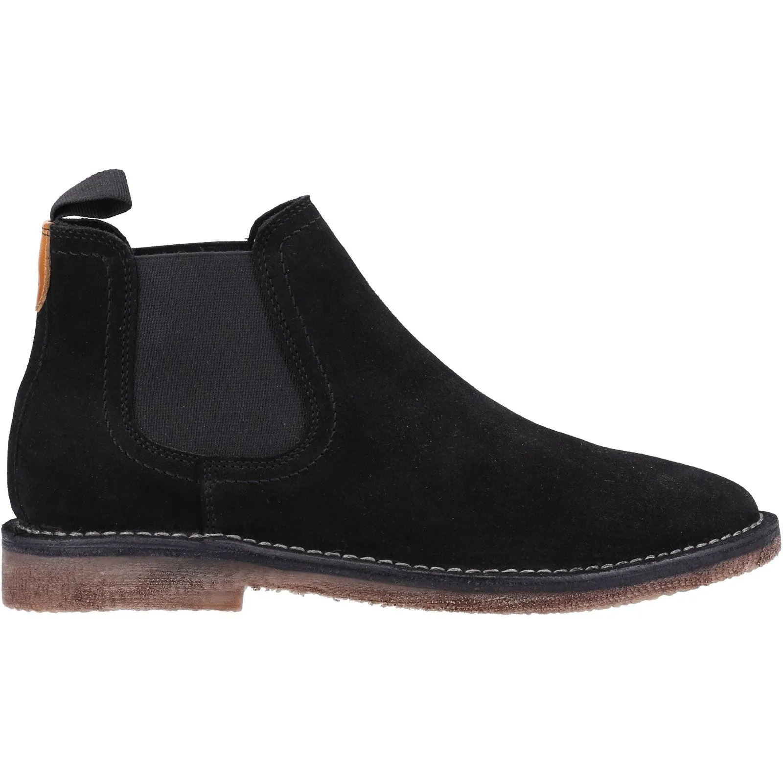 Hush Puppies Mens Shaun Suede Chelsea Boots - Black