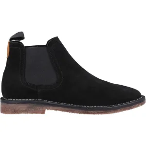 Hush Puppies Mens Shaun Suede Chelsea Boots - Black