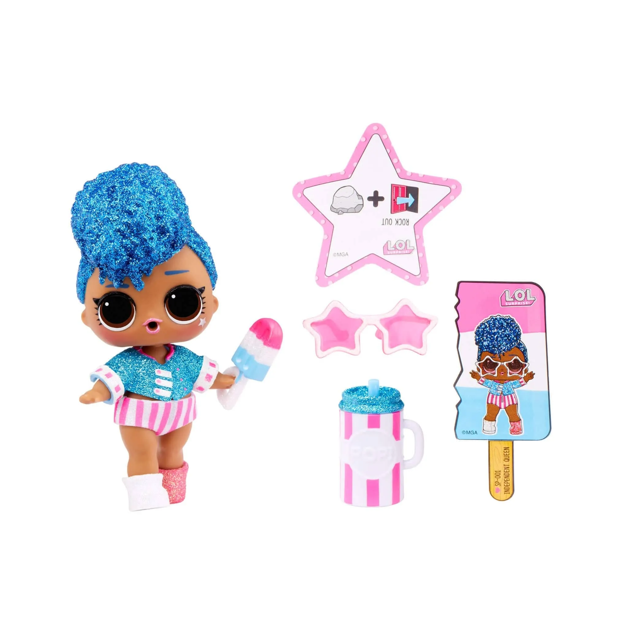 Lol Surprise Independent Queen Summer Supreme Doll, with 7 Surprises Multicolor Age- 3 Years & Above