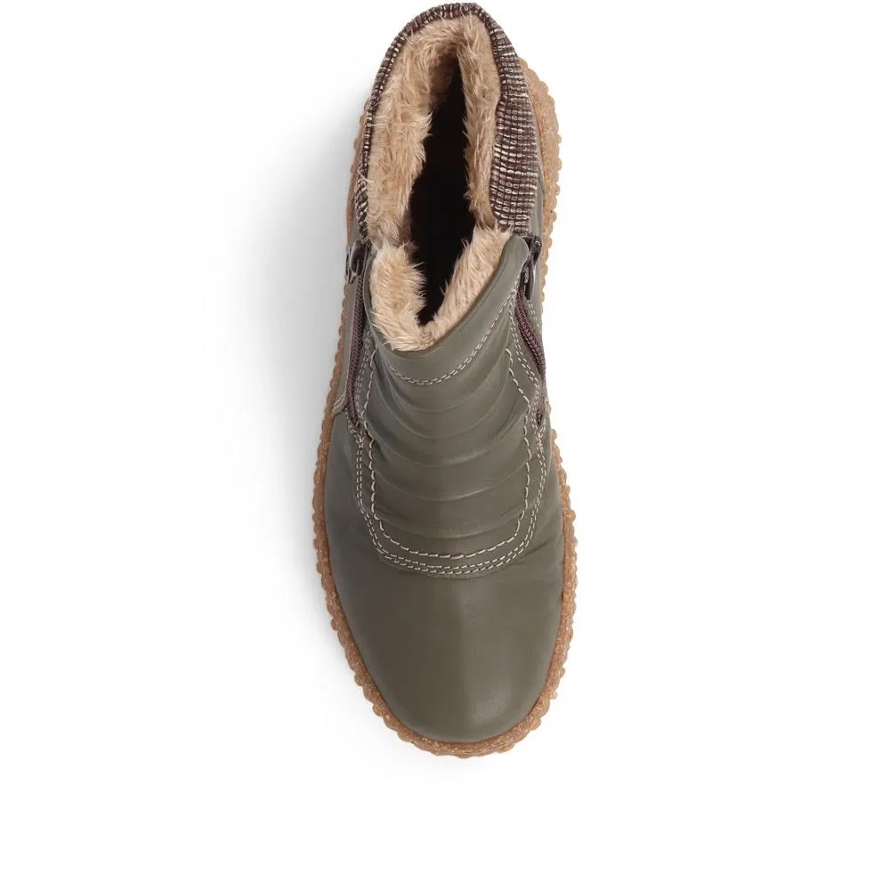Loretta Zip-Up Boots - HAK38015 / 324 224