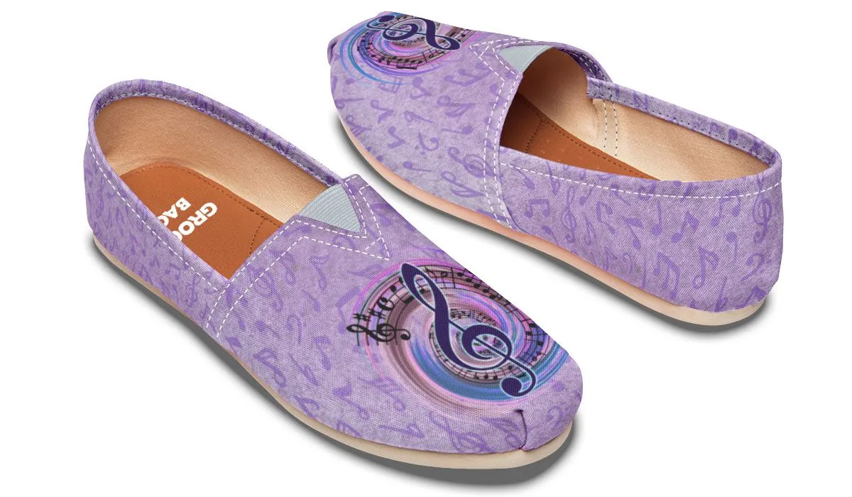 Magical Music Notes Casual Shoes