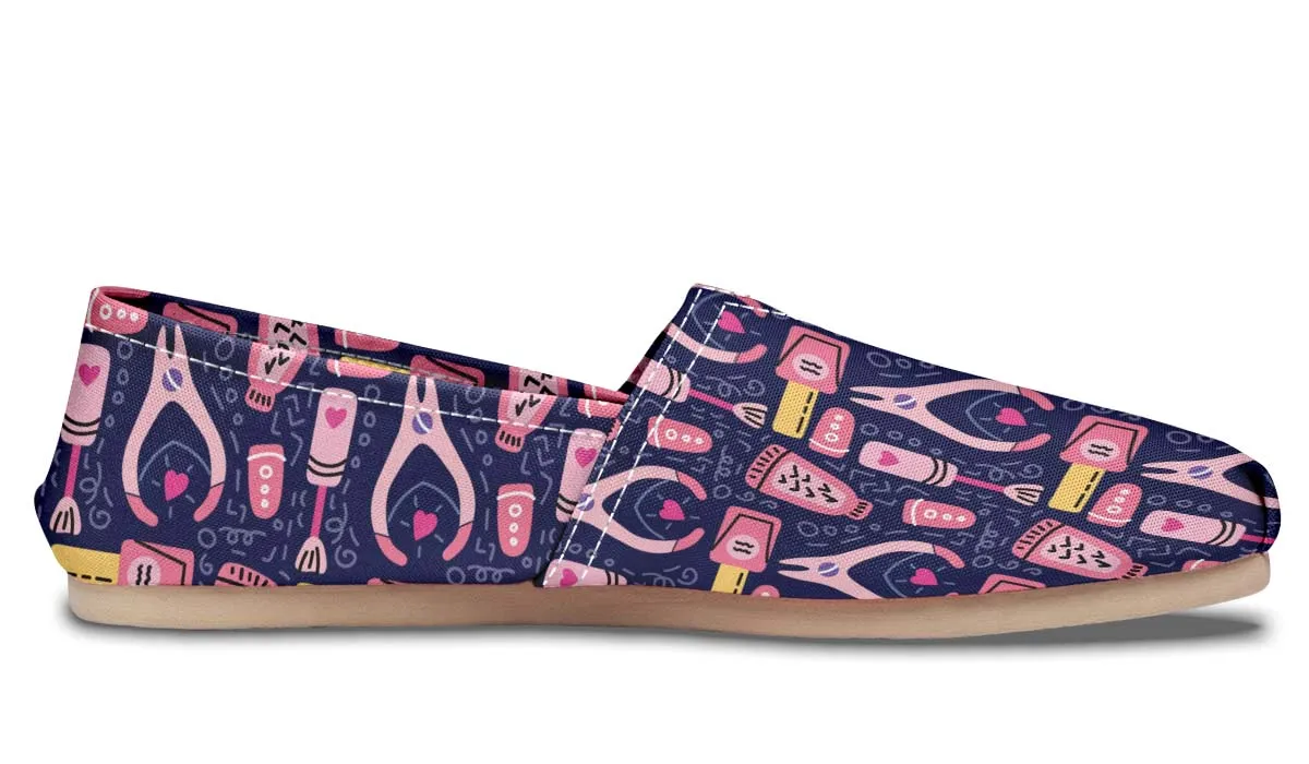 Nail Technician Pattern Casual Shoes