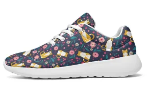 Orange Cat Flower Sneakers
