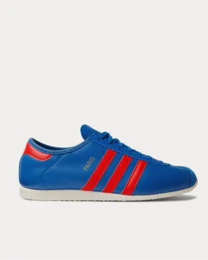 Paris Suede-Trimmed Leather  Blue low top sneakers