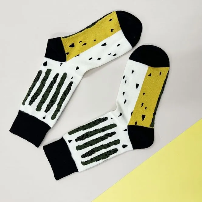 Personalised Abstract Cactus Two Pairs Socks In A Box