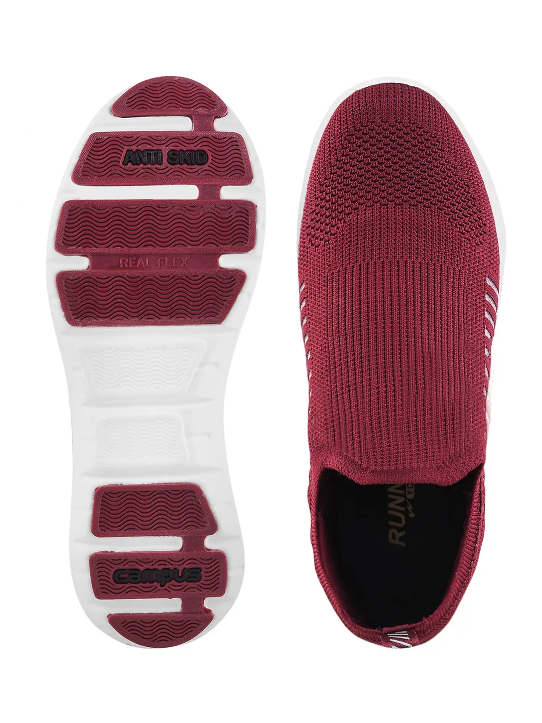 RAY Maroon Men's Walking Shoes