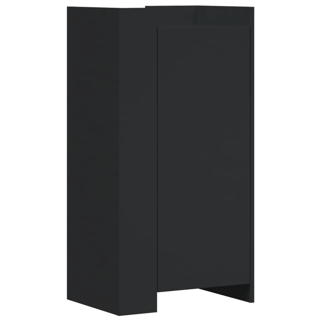 Shoe Cabinet Black 52x37.5x100 cm Engineered Wood