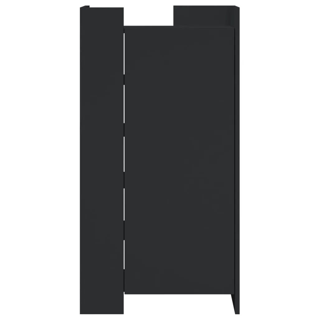 Shoe Cabinet Black 52x37.5x100 cm Engineered Wood