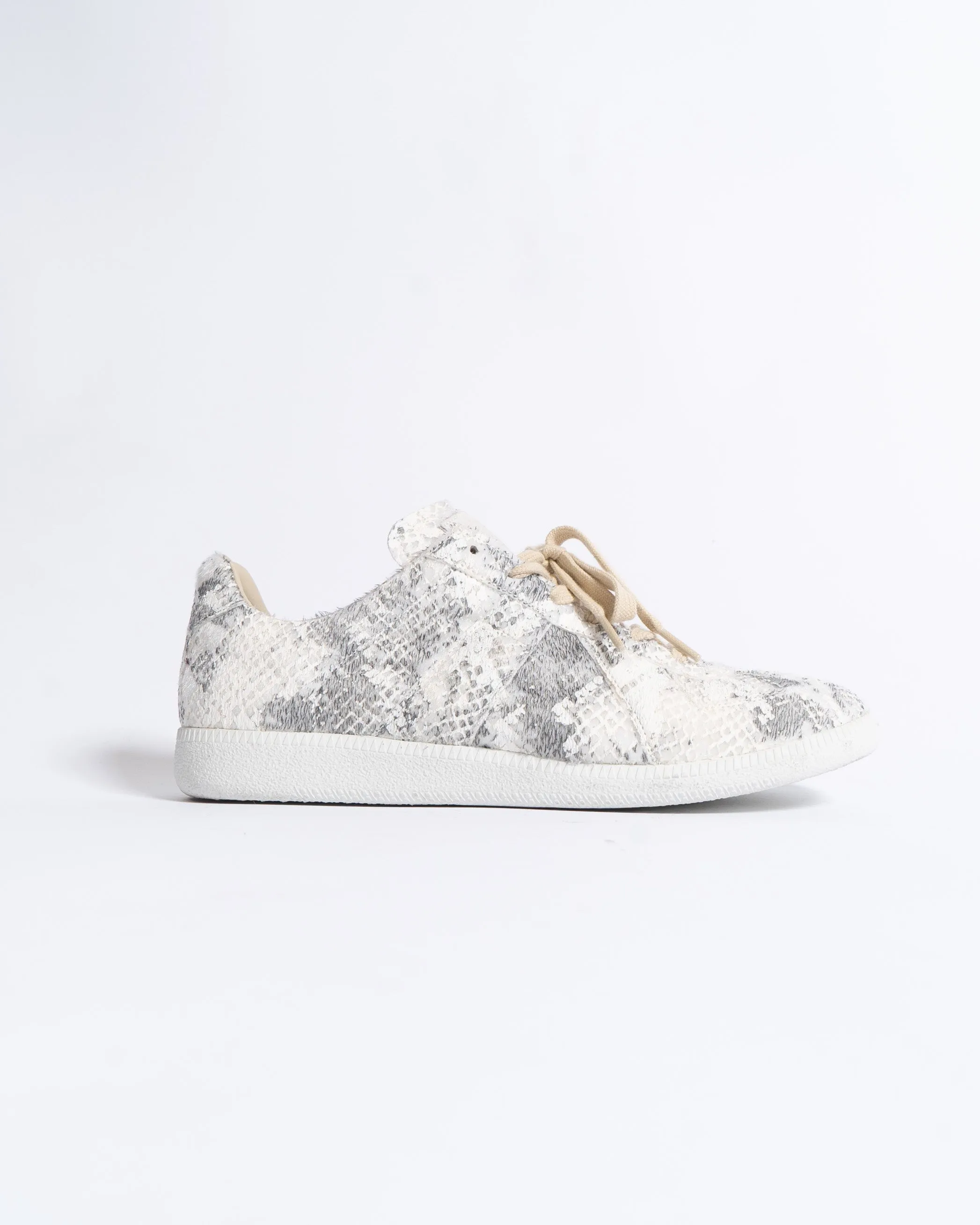 Snakeskin Replica Military Sneakers