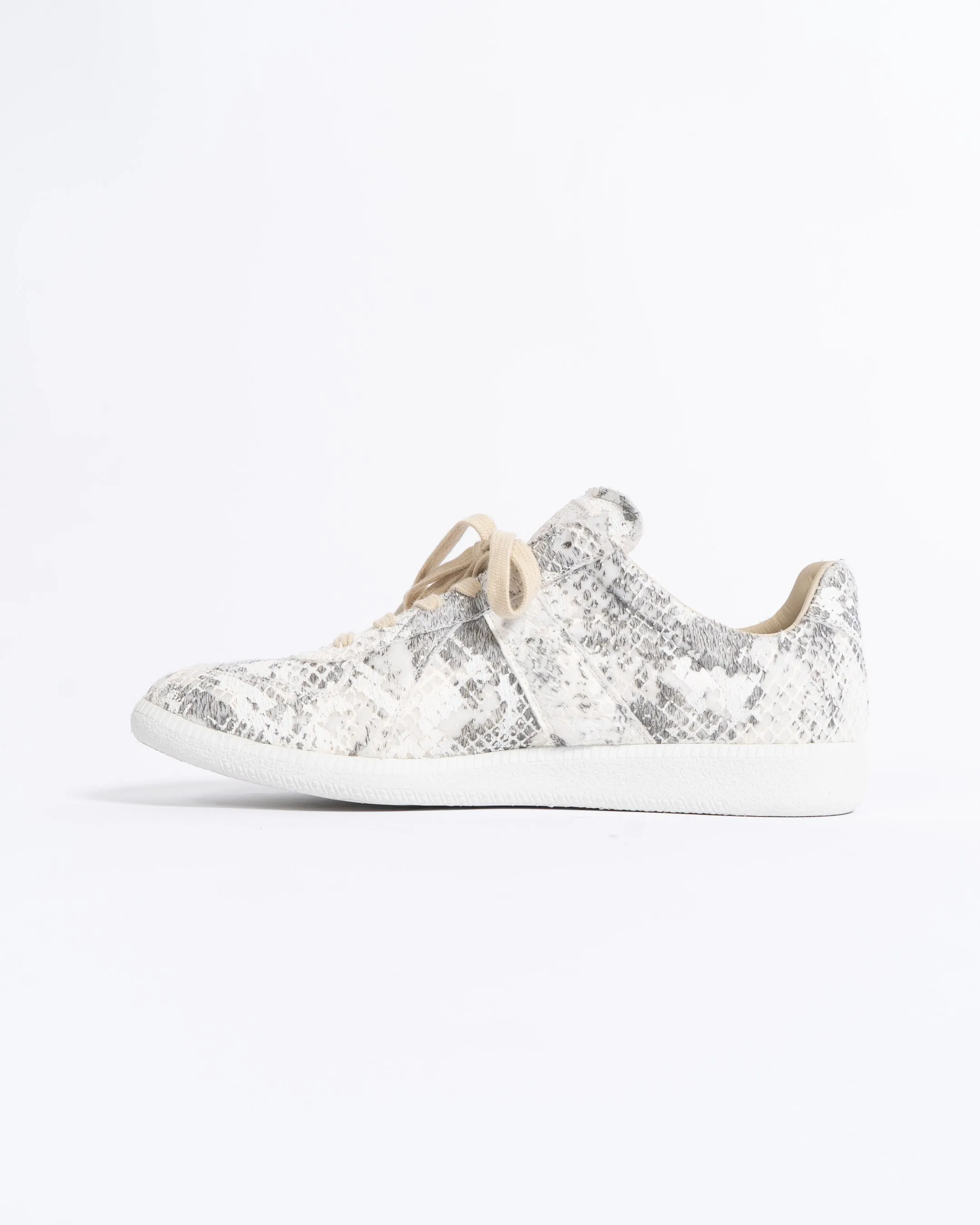 Snakeskin Replica Military Sneakers