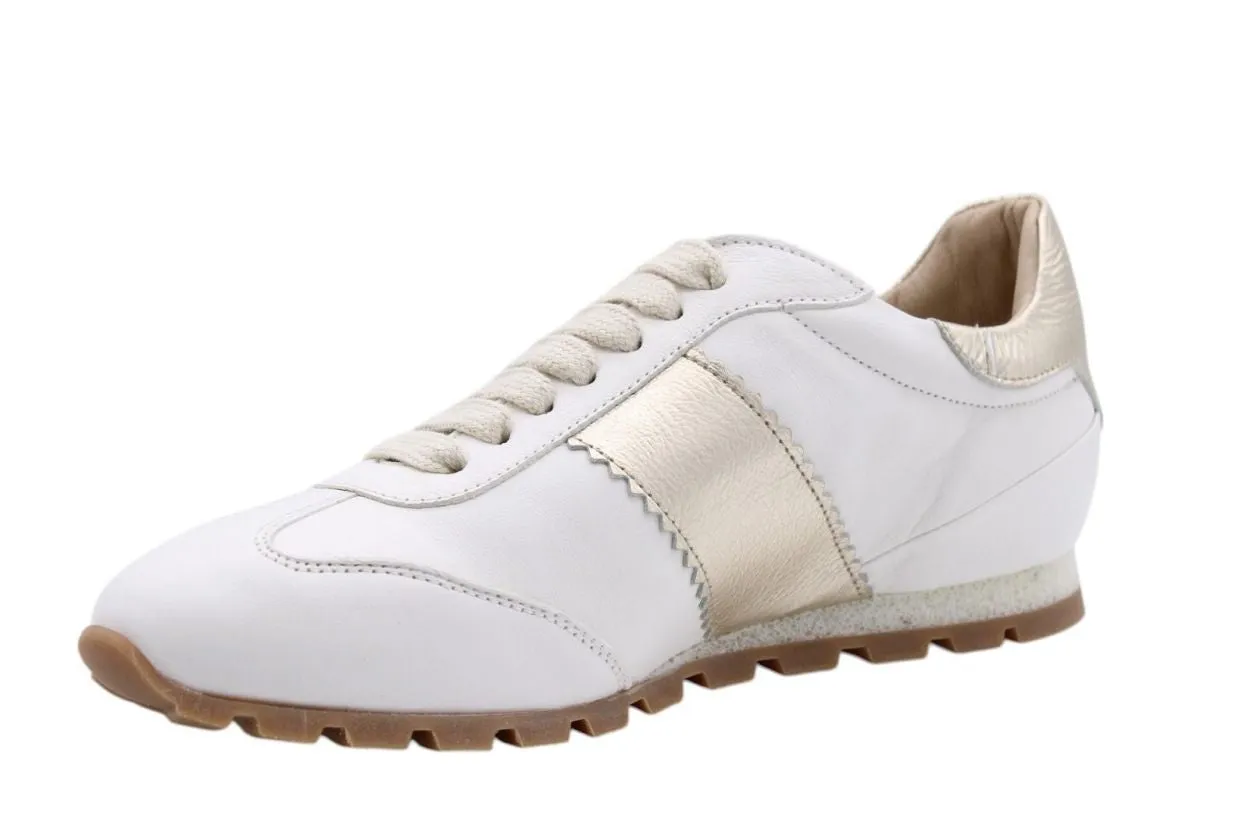 Sneakers Tropic Burro - Pegaso Platino - White w/Gold