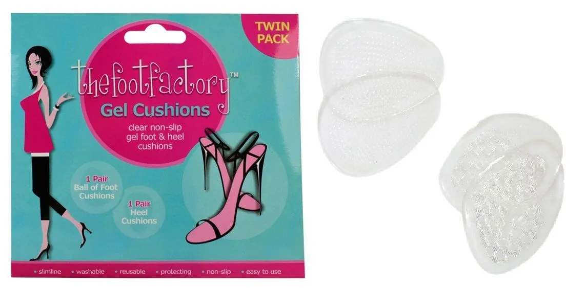 The Foot Factory Gel Foot Cushion - Pack of 2, Clear