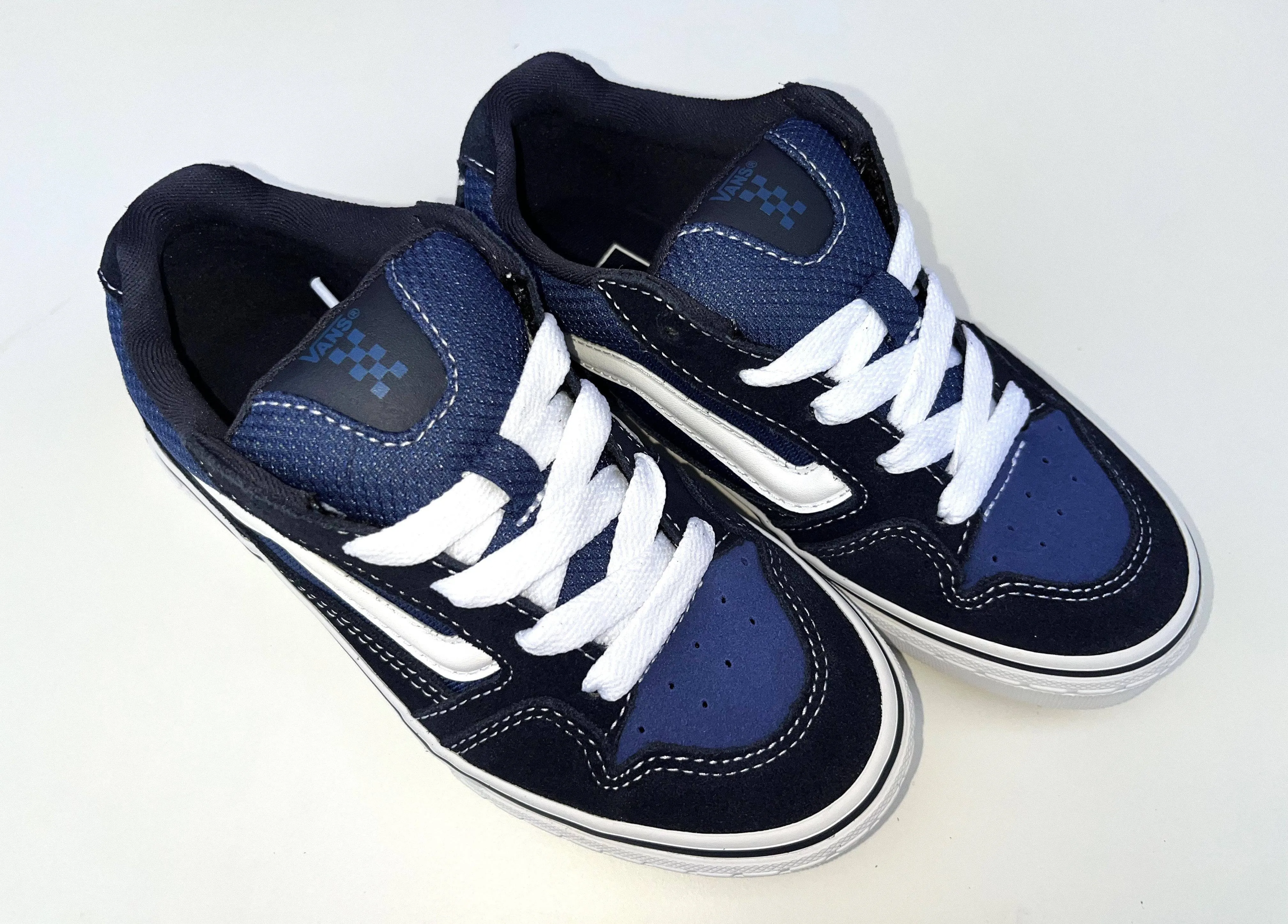 VANS Kids Caldrone Suede Mesh Navy-NAVY