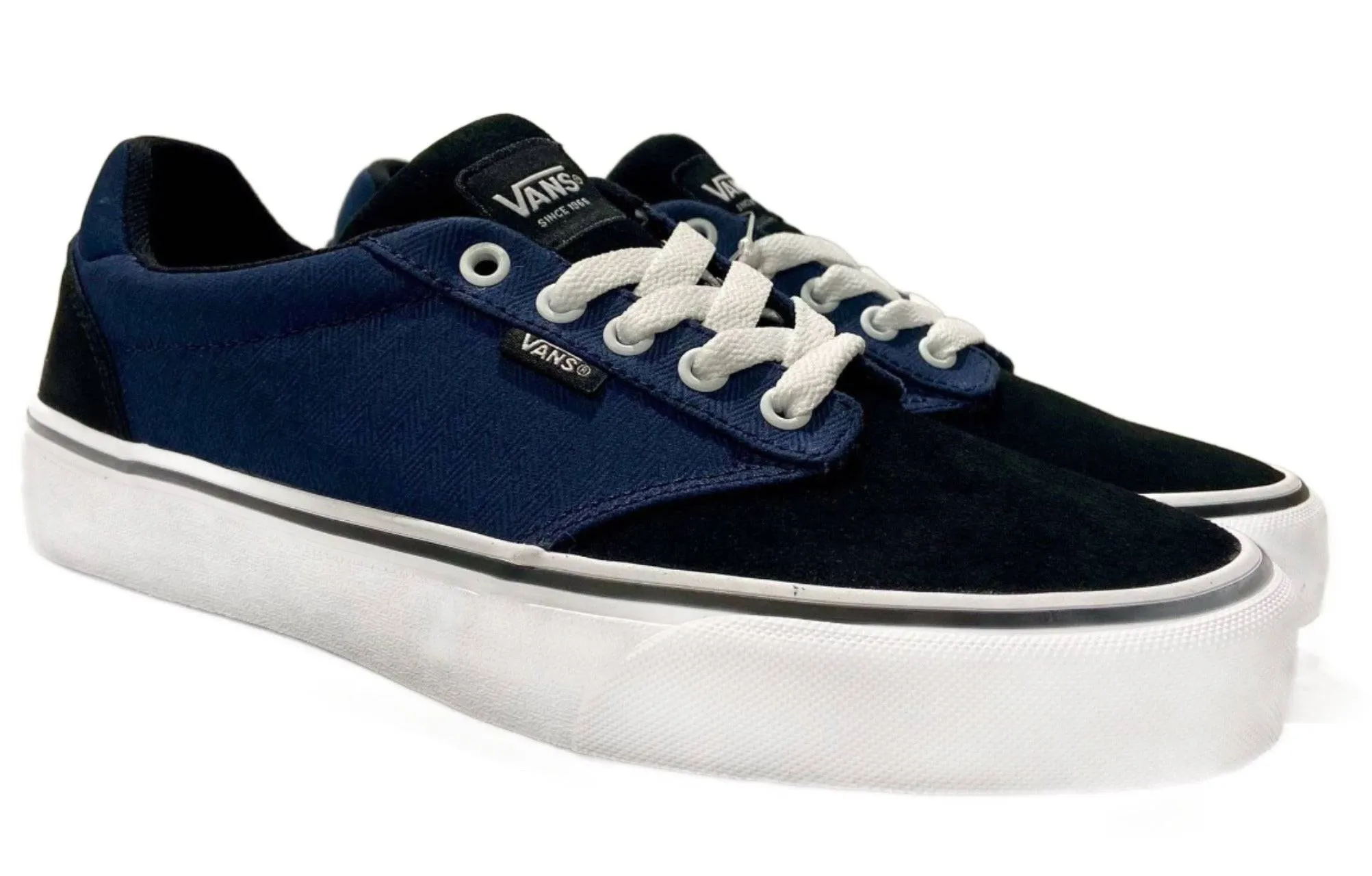 VANS Mens Atwood Deluxe Herringbone Shoe -DRESS BLUE