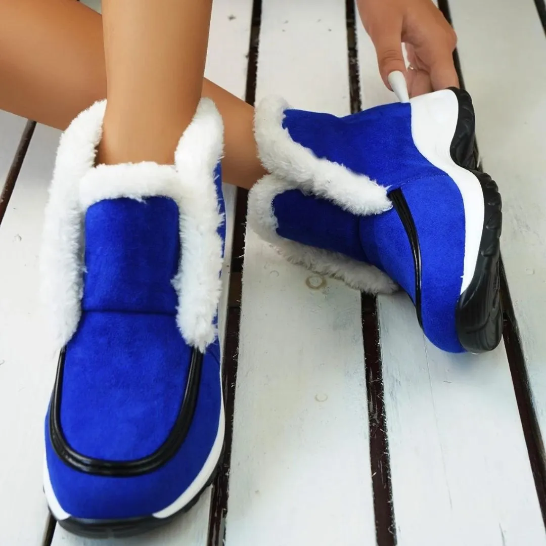Vegan Leather Casual Ankle Boots
