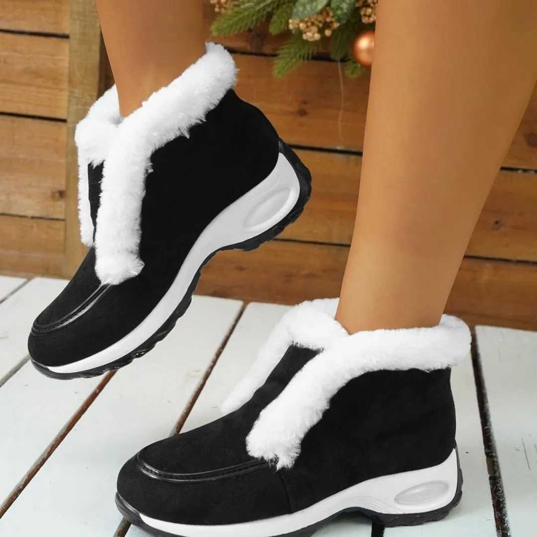 Vegan Leather Casual Ankle Boots